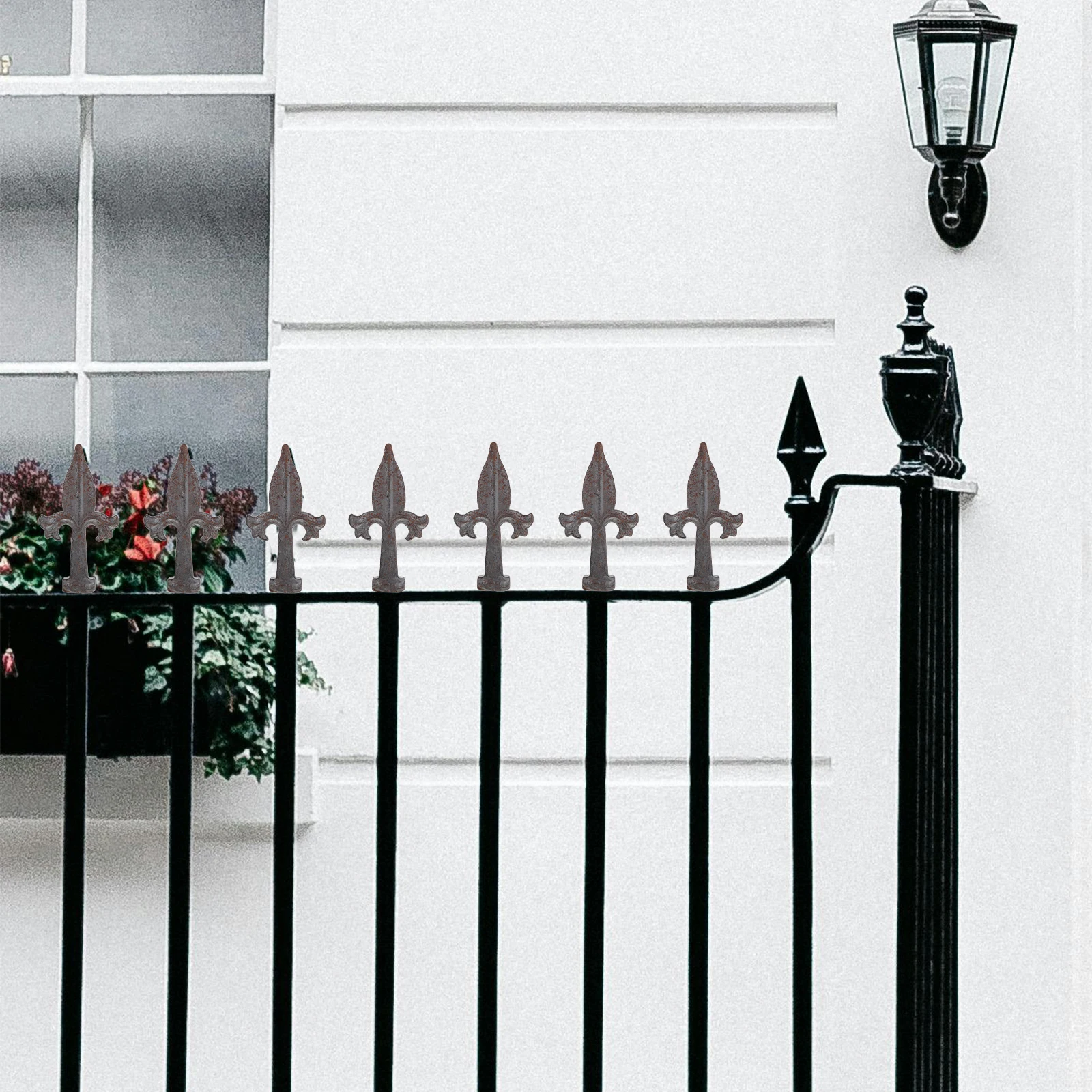

Iron Accessories Decorative Covers Wrought Metal Finials Pointed heads Garden Outdoor Metal Fence Parts