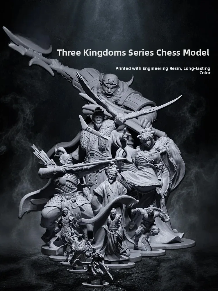 Game Continent War Chess Model Three Kingdoms War Chess Mage Warrior Dragon And Dungeon DND Role Playing Chess Piece