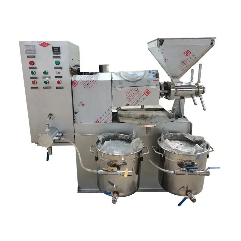 Large Commercial Palm Oil Extraction Machine - 150kg/h Stainless Steel Screw Press for Palm Oil Mill