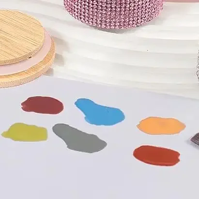 Tazza per unghie Tazza in vetro cristallo di diamante Porta ciotola per liquido acrilico Lavaggio per penna per unghie Piatto Dappen con coperchio in legno Strumento per manicure di lusso