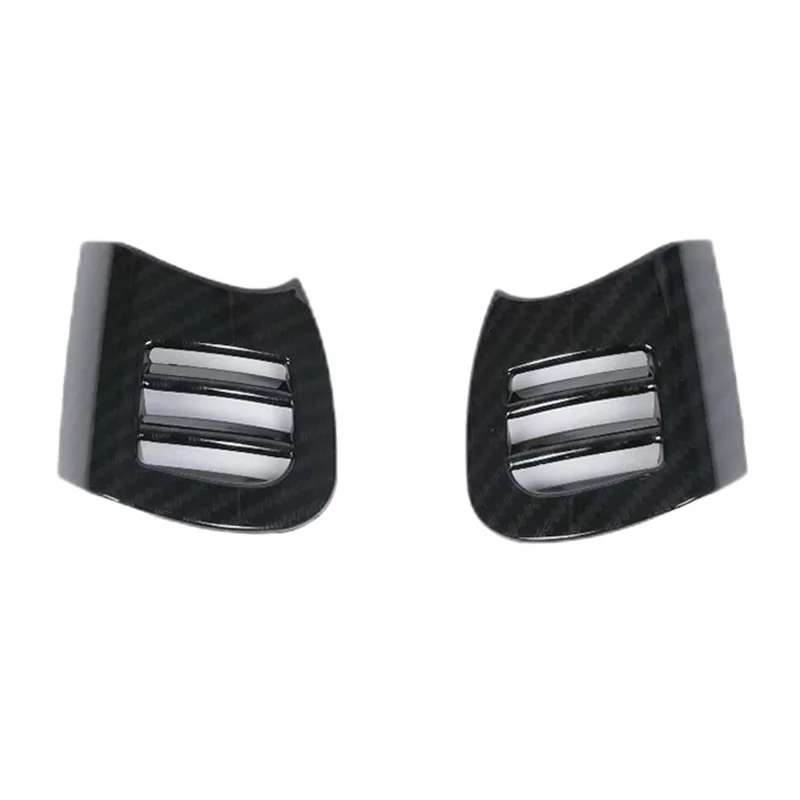 Cubierta de ventilación de salida de aire de coche, pegatina embellecedora para Mini Cooper F55, F56, F57, Hatchback, accesorios de fibra de carbono ABS