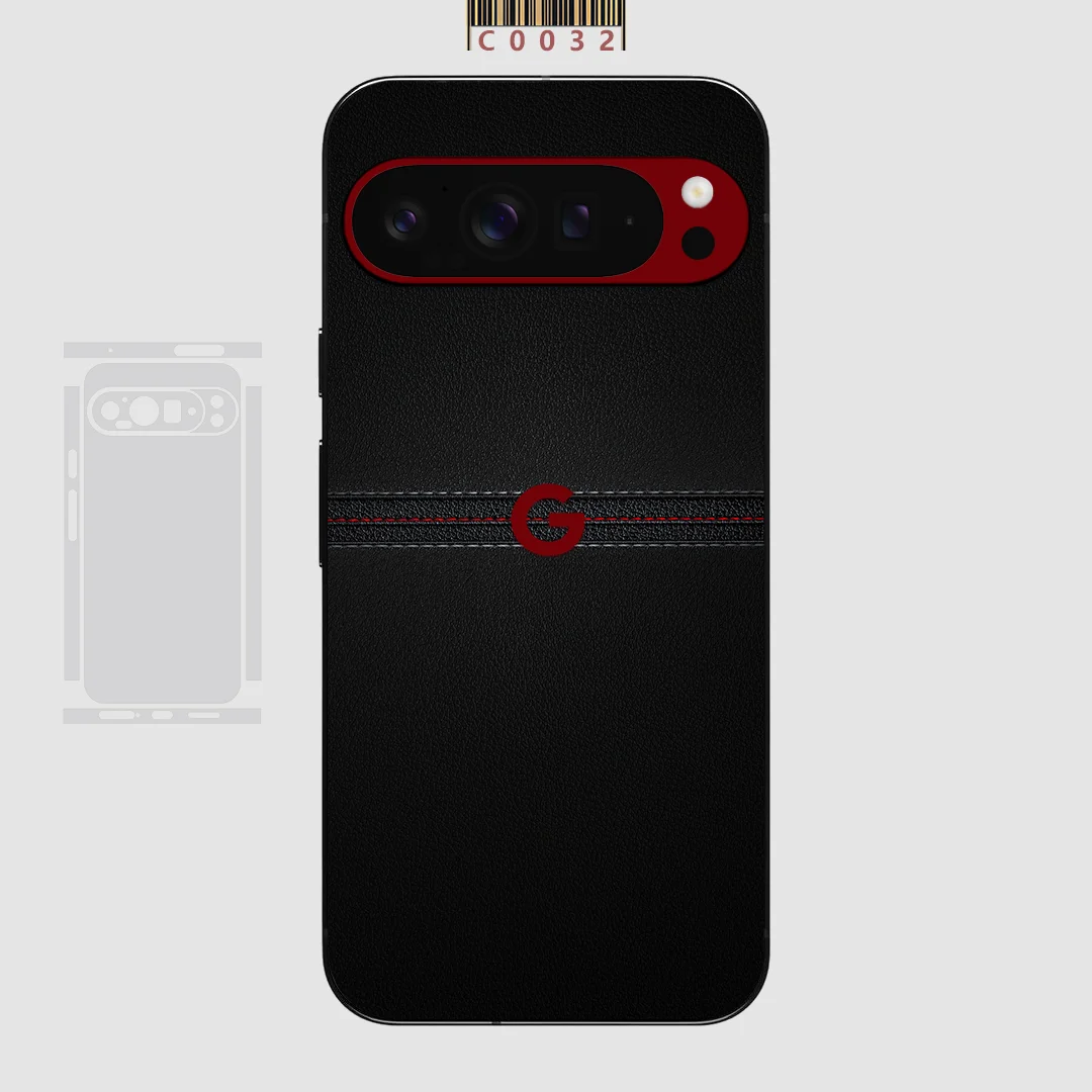 ملصق بتصميم Xray الجديد بالكامل من الجلد، غطاء حماية كامل للهاتف بلون عادي، جودة ممتازة لهاتف Google Pixel 9 #3