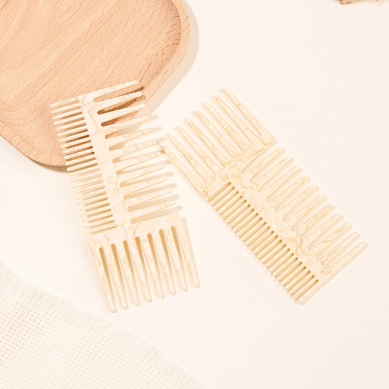

3-Row Multi-functional Acetate Hair Comb Women Elegant Anti-Static Hairdressing Tool Fashionable Portable For Travel & Home Use