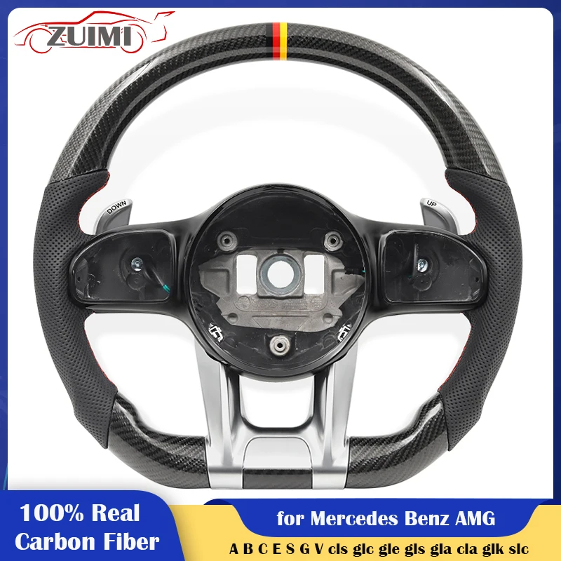 

Carbon Car Steering Wheel for Mercedes-Benz AMG W204 W205 W167 W177 W190 W206 W213 W217 W221 W222 W223 X253 W290 W292 W463 W464