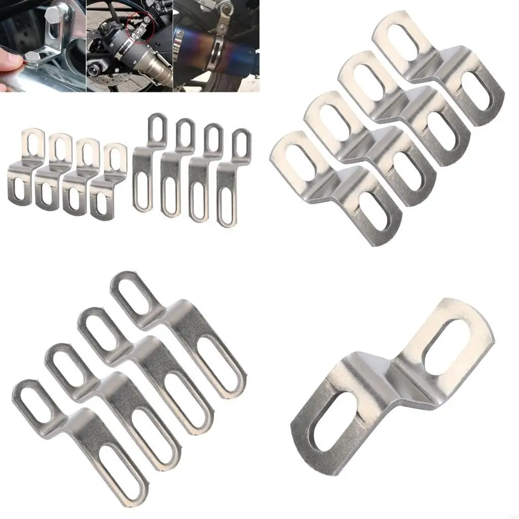 Motorcycle Silencers Bracket Stainless Steel Exhaust Pipe Holder Easy to Install New