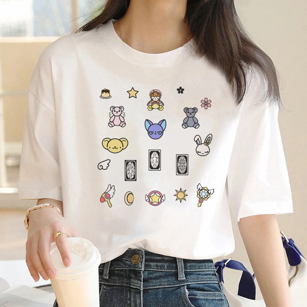 

Cardcaptor Sakura tshirt women summer harajuku manga tshirt female funny y2k Japanese clothes