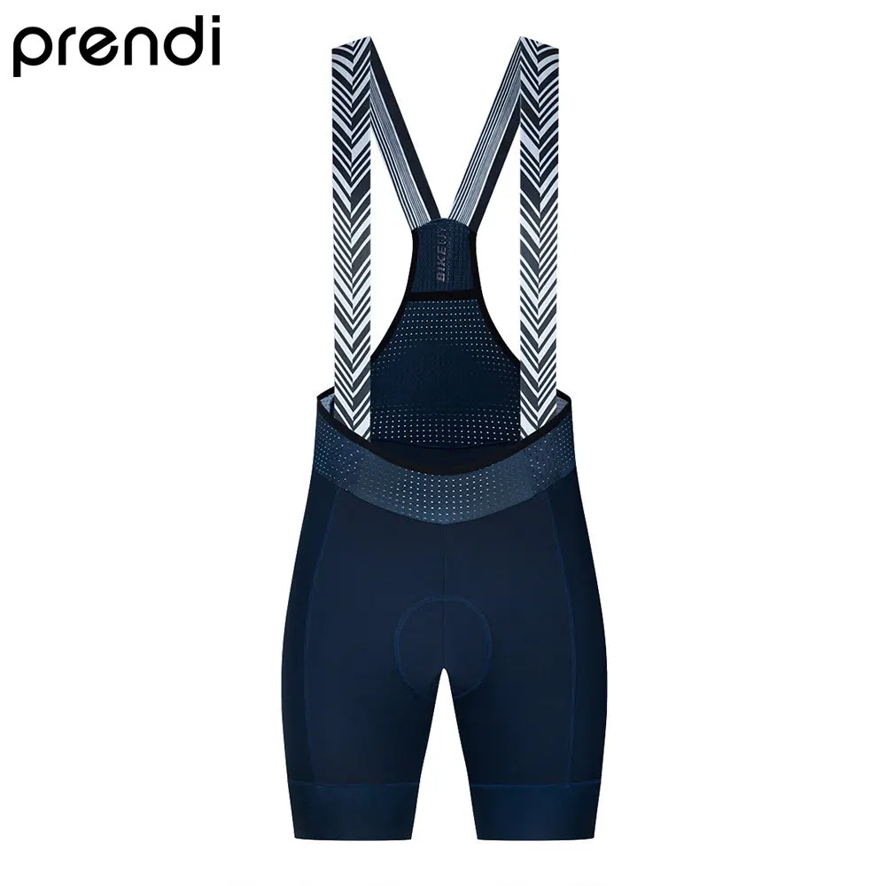 PRENDI Men Cycling Shorts Dark Blue PRO Gel Pad Summer Cool Millot MTB Male Bicycle Clothing Bretelle Bike Sports Outfit