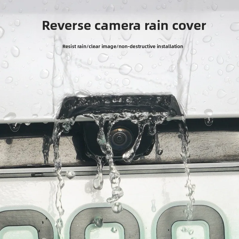 1pc Camera Shield Universal Waterproof Rain Guard 360 View Protective Baffle For Car Rear Backup Camera