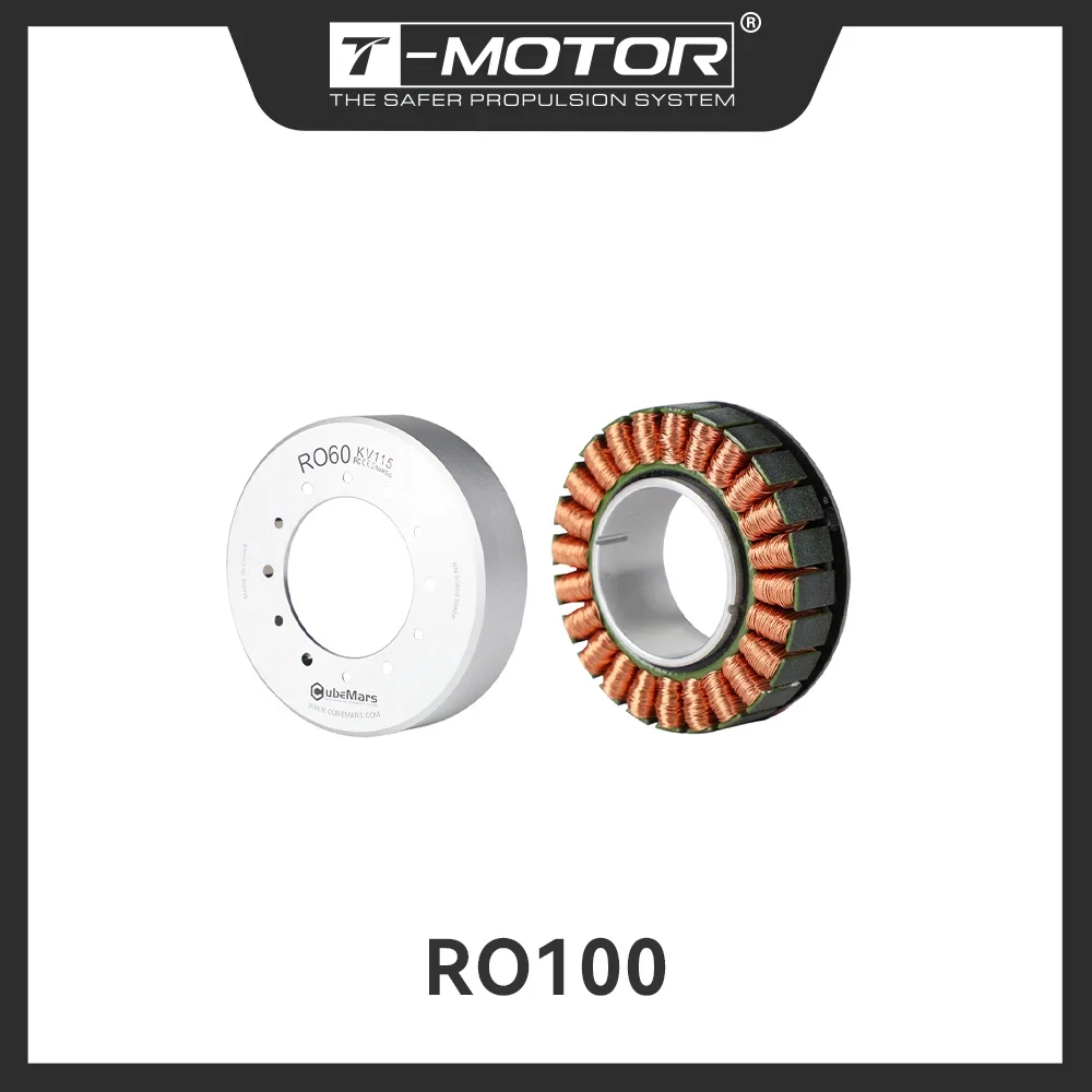 T-MOTOR cubemars ro100 kv55 48v,ロボットダイナミクス用の優れたトルクモーター,コボットアーム,低コギングトルク