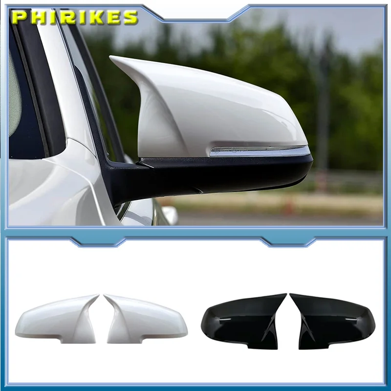 

1 пара боковых крышек зеркал заднего вида для BMW 1 2 3 4 серии F20 F30 F31 F32 F34 F36 E84 2014-2018 ABS глянцевый черный