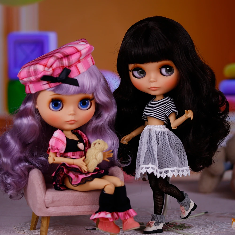 

ICY DBS Blyth Doll 1/6 Joint 30 см Специальное предложение 30 см коричневая кожа Лицо Девушка Кукла BJD Игрушка в подарок