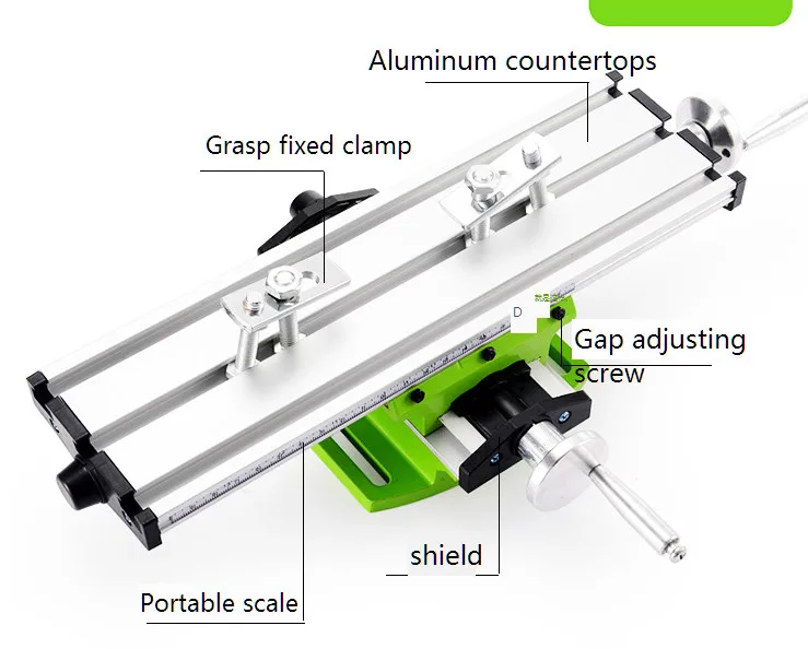 Precision cross multi-function workbench high-precision bench drill electric drill bracket special xy-axis micro-moving slide