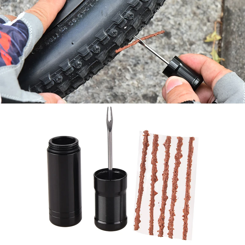 New Bike Tubeless Tire Puncture Repair Kit Bicycle Portable Road Bicycle  Tools