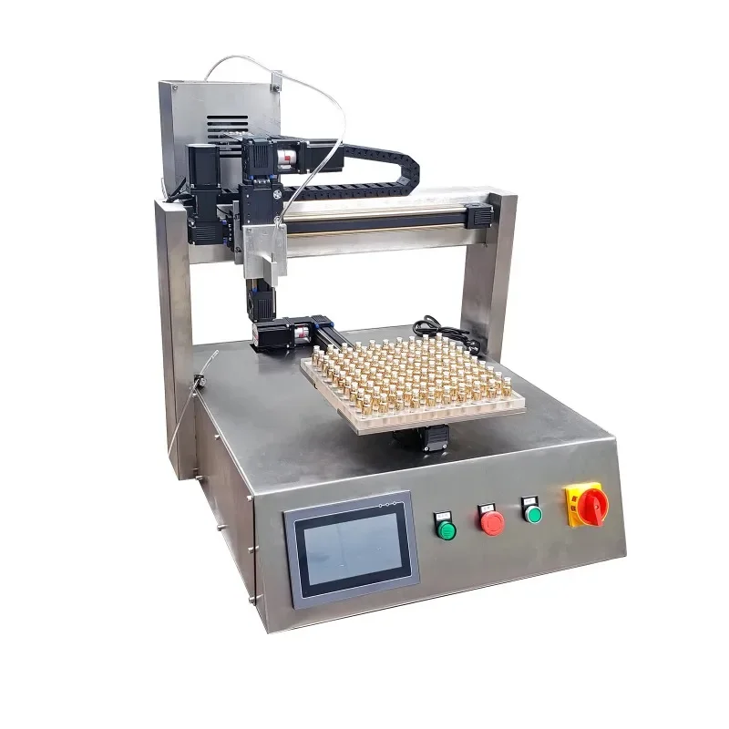 High Precision Small Scale Dose Bottle Liquid Filling Machine with Ceramic Plunger Pump