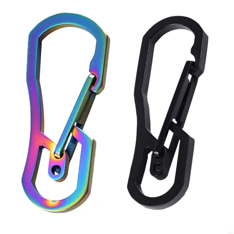 R9JE Carabiner Clip Keyring Hang Buckle Small Locking Carabiner for Climbing Camping