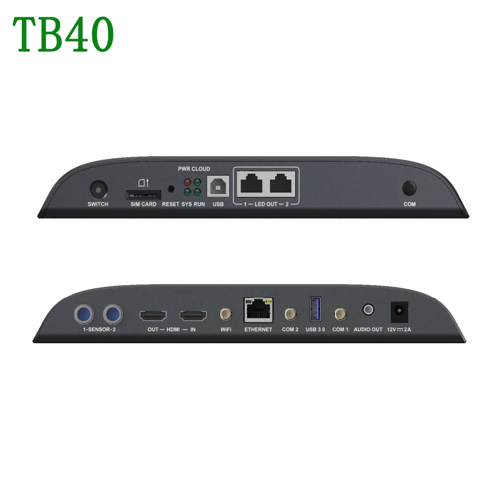 Novastar TB1 TB2 TB30 TB40 TB50 TB60 Multimedia Wiedergabe Box USB Port WiFi Controller HUB75 Voll Farbe Modul LED Display Bildschirm
