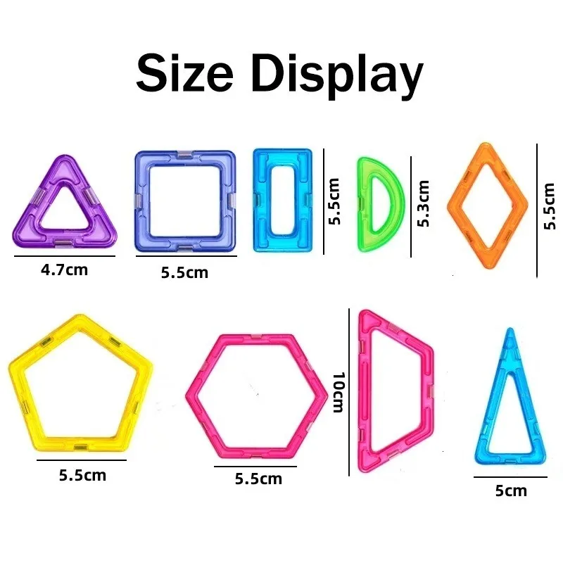 Magnetyczne Zabawki dla Dzieci Duże Plus Magnetyczne Klocki dla Dzieci Zestaw Konstrukcyjny dla Chłopców Klocki Konstrukcyjne