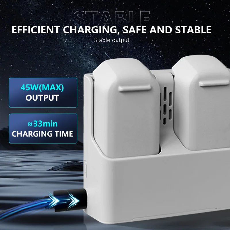 

Battery Charger Fast Charging Hub for DJI NEO Drone Accessories Intelligent Battery Charger Housekeeper Charge Cable Two-Way