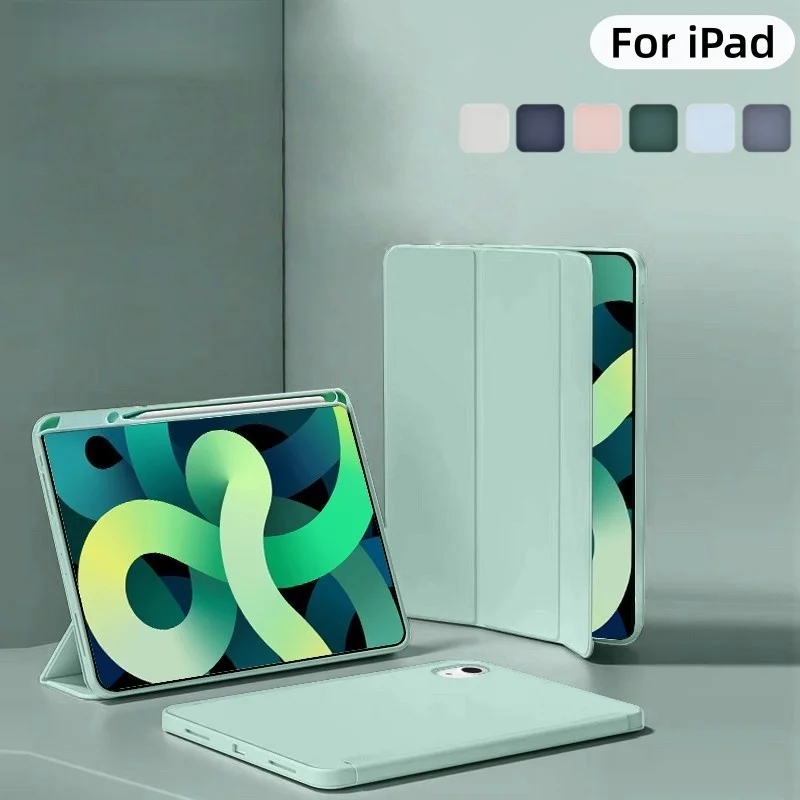 

Funda For iPad A16 2025 Case Tablet 11th Generation A3355 A335611inch TPU Tri-Fold Stand Smart with Pen Holder Protective Cover