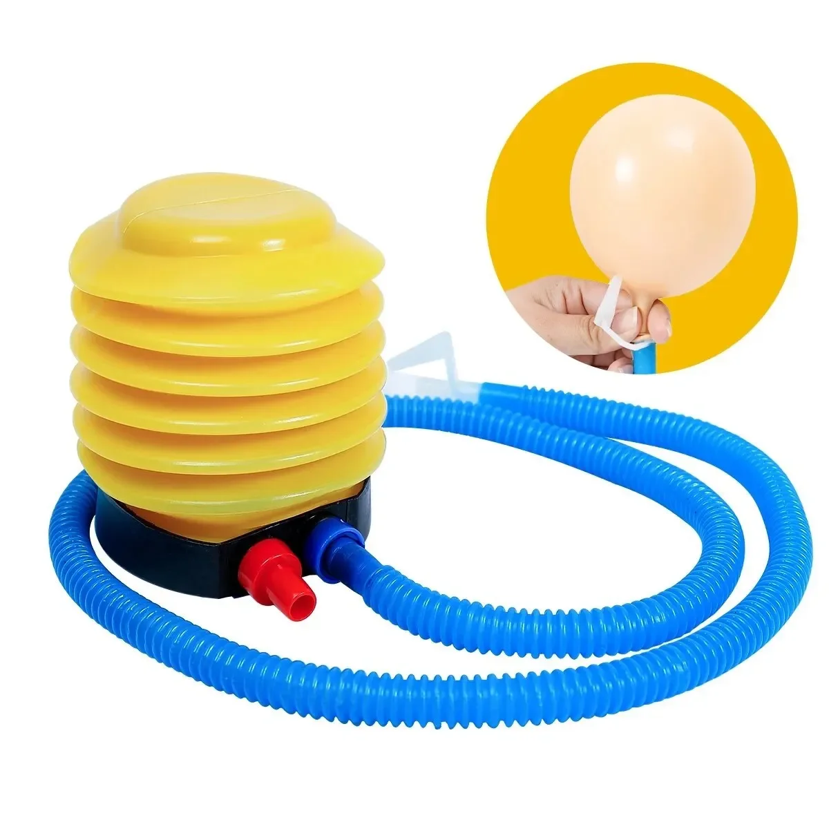 

Premium Quality Inflator - Convenient Portable Hand Push Design. Essential Must-Have Balloon Tools for Weddings, Birthdays, and