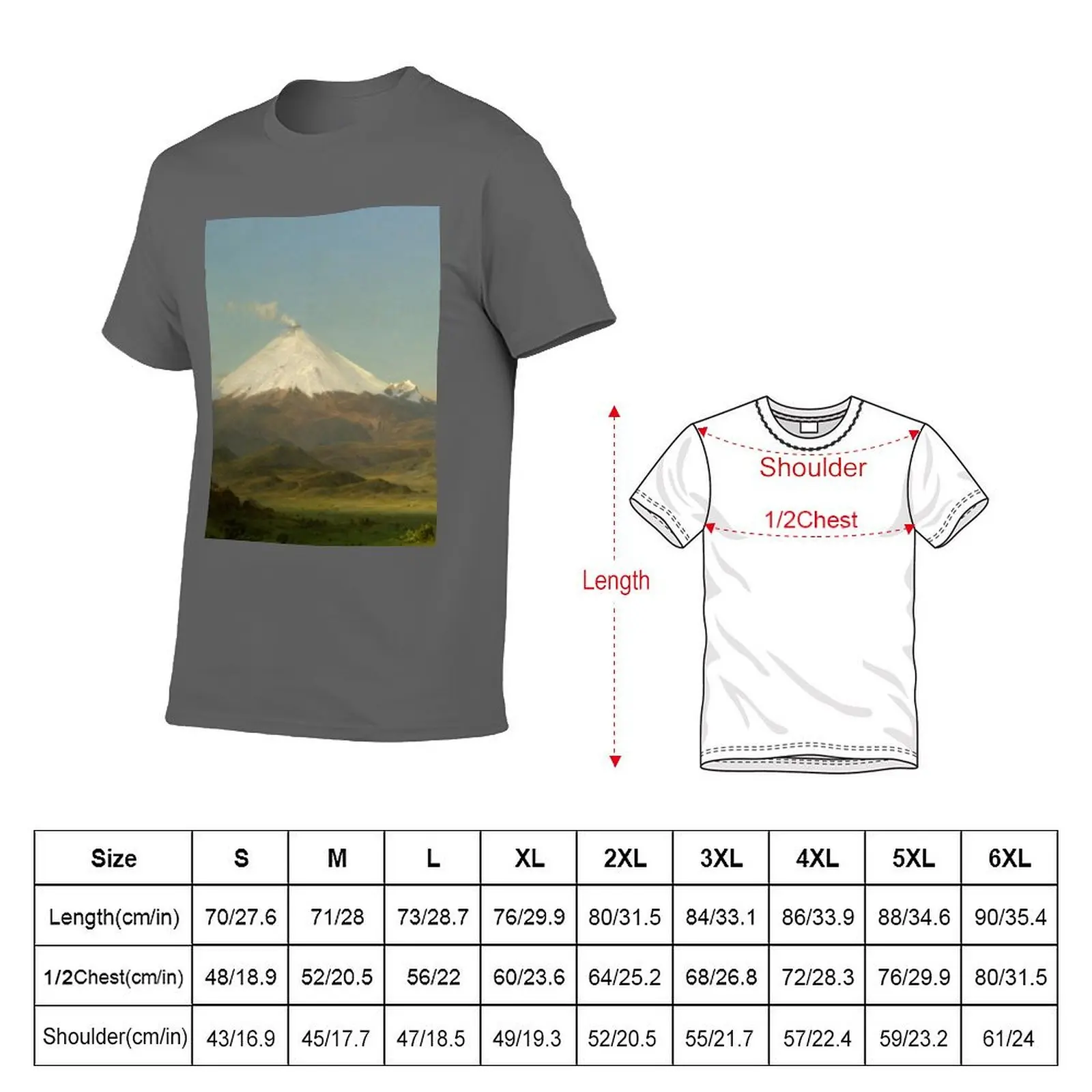 Cotopaxi - تي شيرت فريدريك إدوين كنيسة تي شيرت تي شيرت شخصي مع تي شيرت مطبوع #5