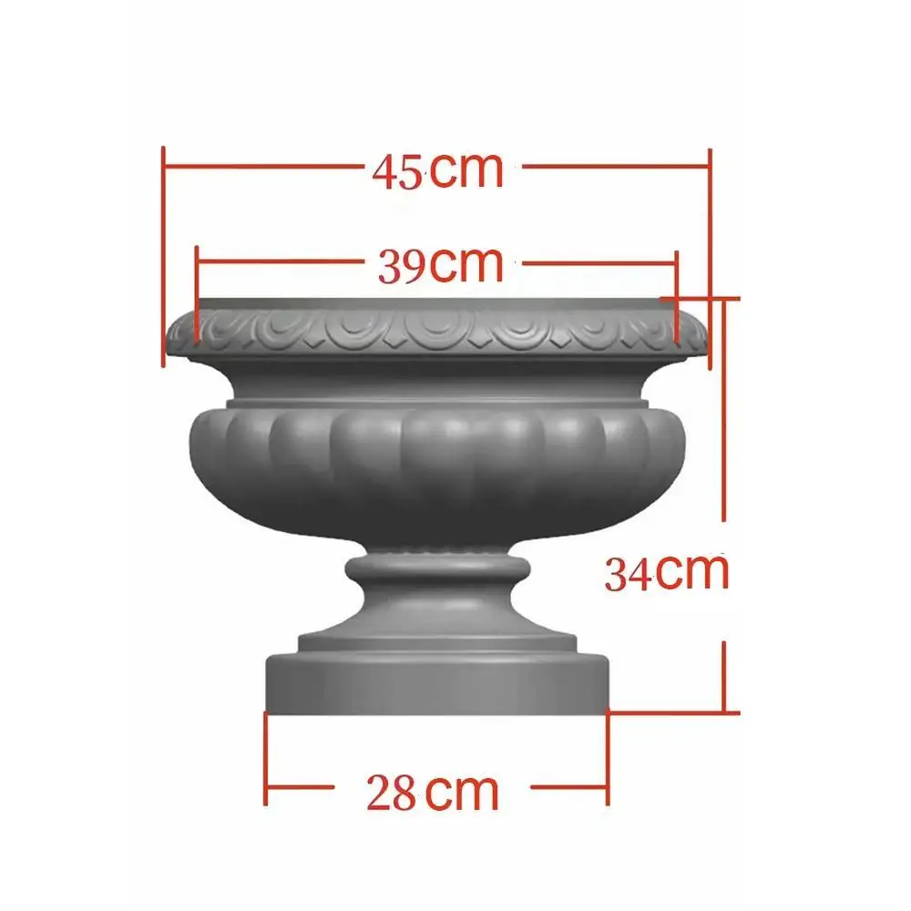 

Flower Pot Mold Made of Cement, Circular Bonsai, Potted Garden, Balcony, Courtyard Special Flower Pot 45cm