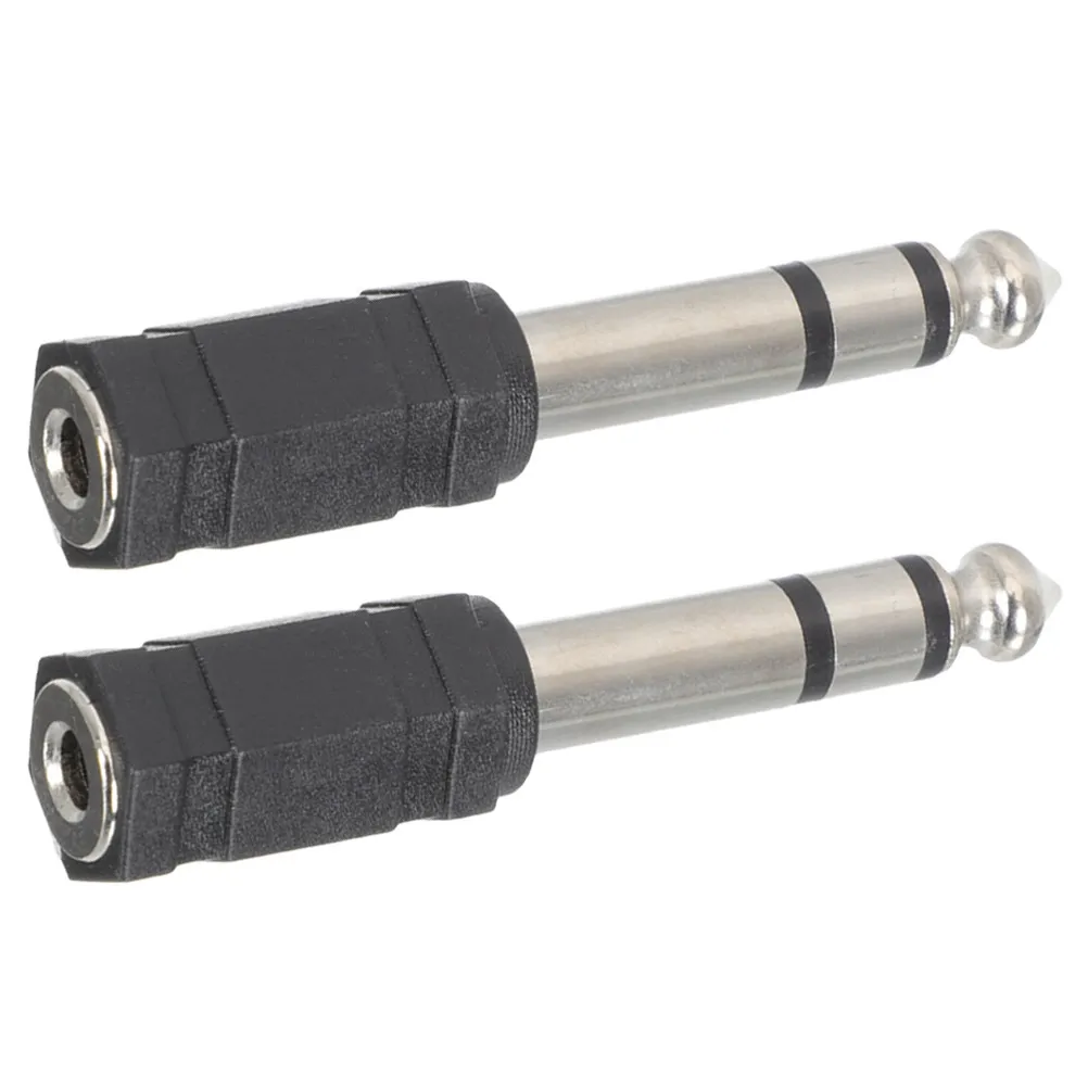 Female Adapter Connector Audio Halloween Christmas Podcast Podcasting Bass Player Piano Player Guitar Player Office Worker 2PCS