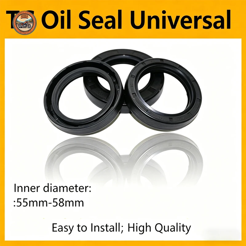 Inner Diameter 54mm-56mm Car Chassis Skeleton Oil Seal Double Lip Seal For Universal Auto Rubber Spacer Oil Resistance Oring