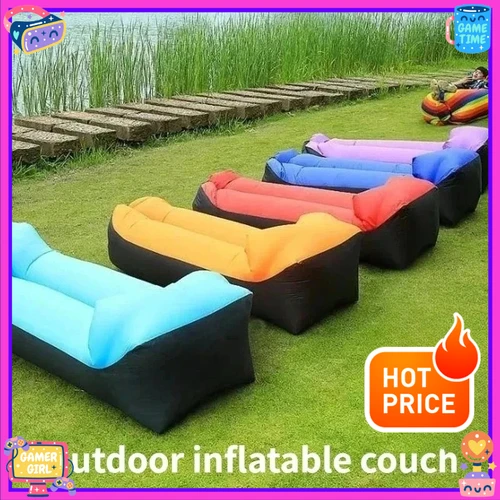 Silla de ocio inflable portátil para exteriores, muebles cómodos para exteriores, nuevo sofá inflable plegable para acampar