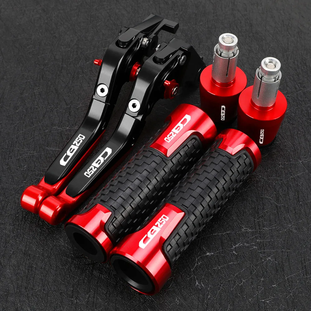 

For Honda CB250 Twister 2020 2021 2022 2023 Motorcycle Adjustable Brake Clutch Levers Handlebar Grips Ends Motor Accessries Part