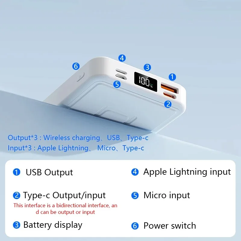 باور بانك 10000 مللي أمبير لاسلكي PD15W / PD22.5W تصميم قوس باور بانك شحن سريع لبنك الطاقة Magsafe لهاتف باور بانك آيفون