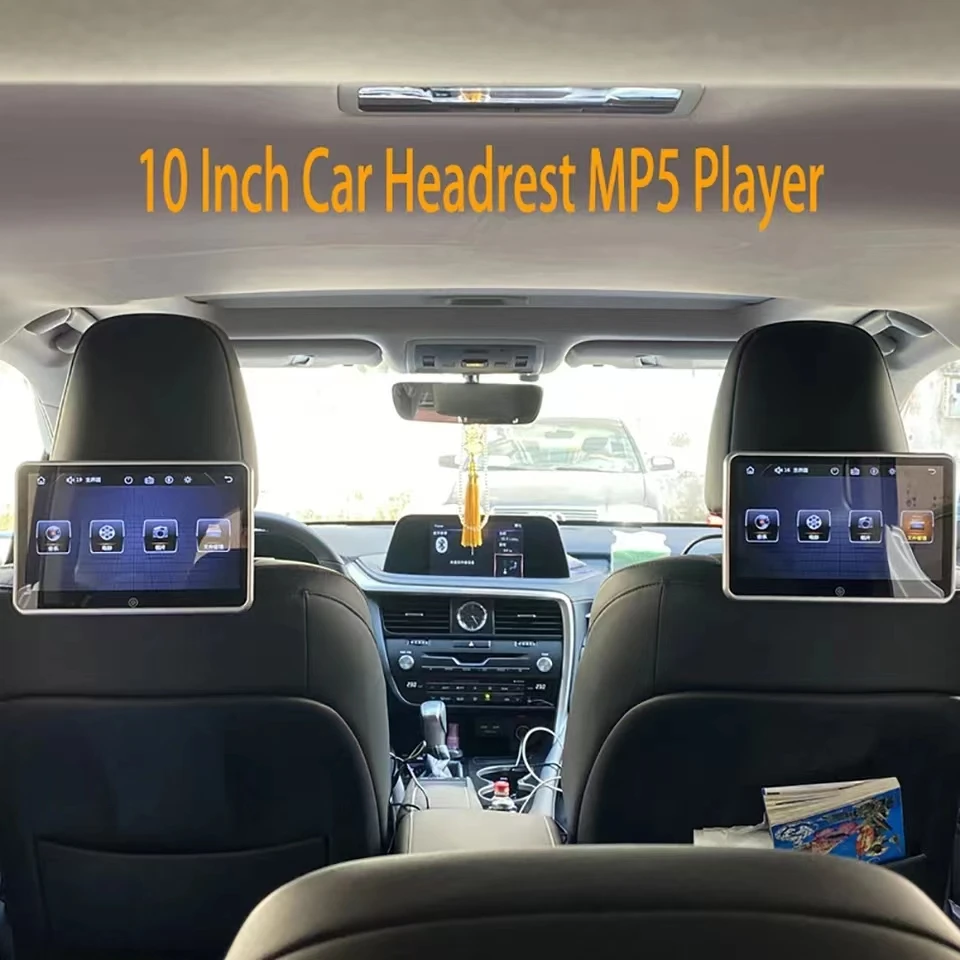 10.1Inch Ultra-thin Car Headrest Monitor MP5 Player Mirror Link Android FM HD 1080P Video Screen With USB/SD Multimedia Player