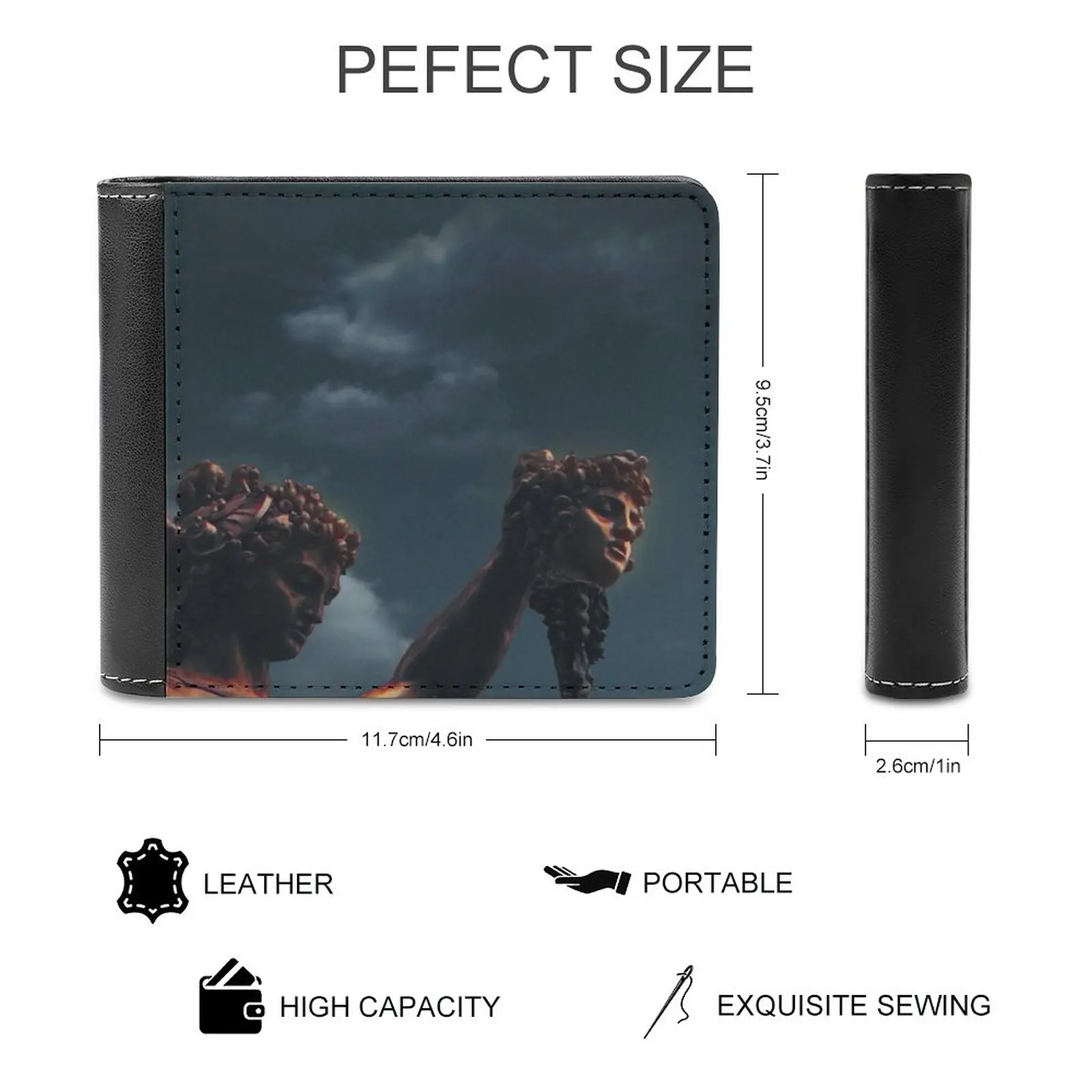 Perseus With The Head Of Business Men Wallets Small Money Purses New Design Dollar Price Top Wallet Perseus Statue Vhs