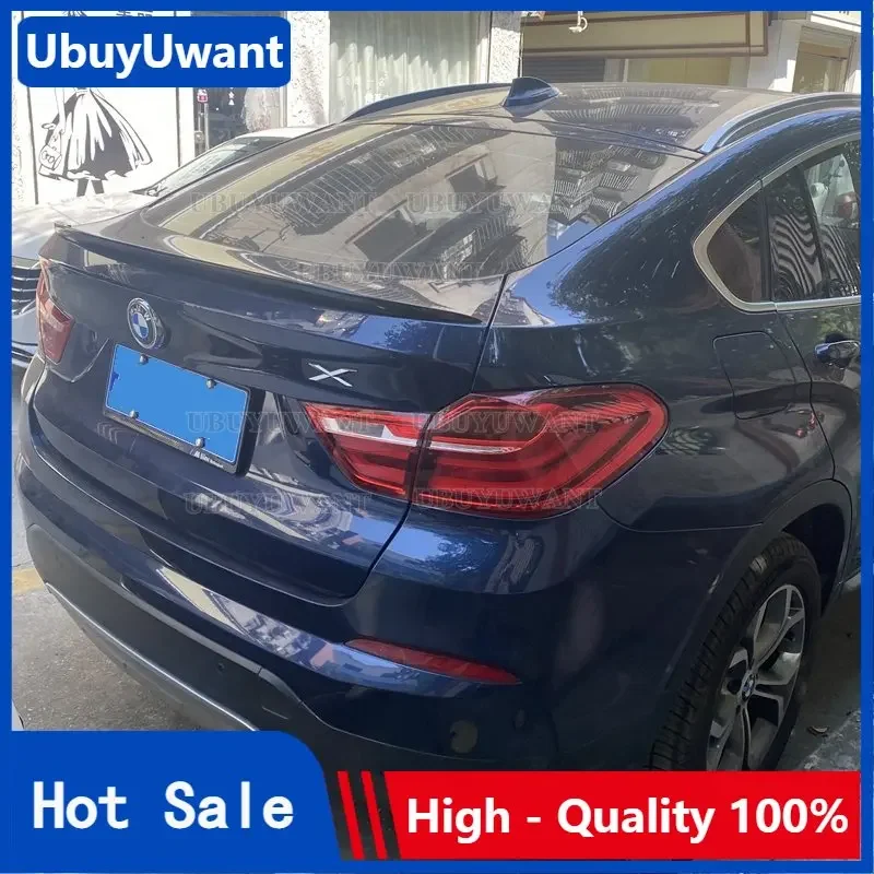 Suitable for BMW F26 X4 Spoiler 2015-2018 ABS Plastic Rear Trunk Wing Tail Car Body Kit Accessories