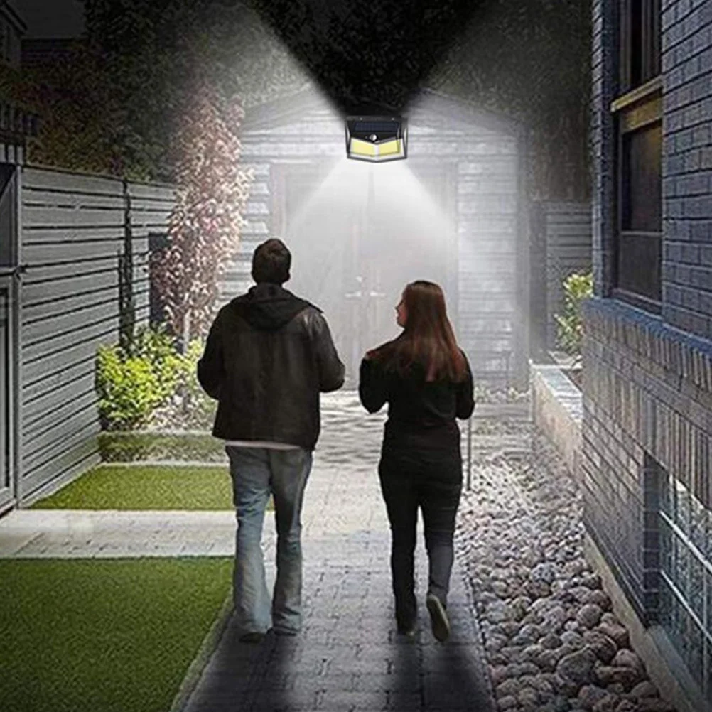 

3 Sides Motion Sensor Wall Light Solar Powered Waterproof Garden Lamp For Patio Porch Yard Garage Solar Led Street Light Outdoor