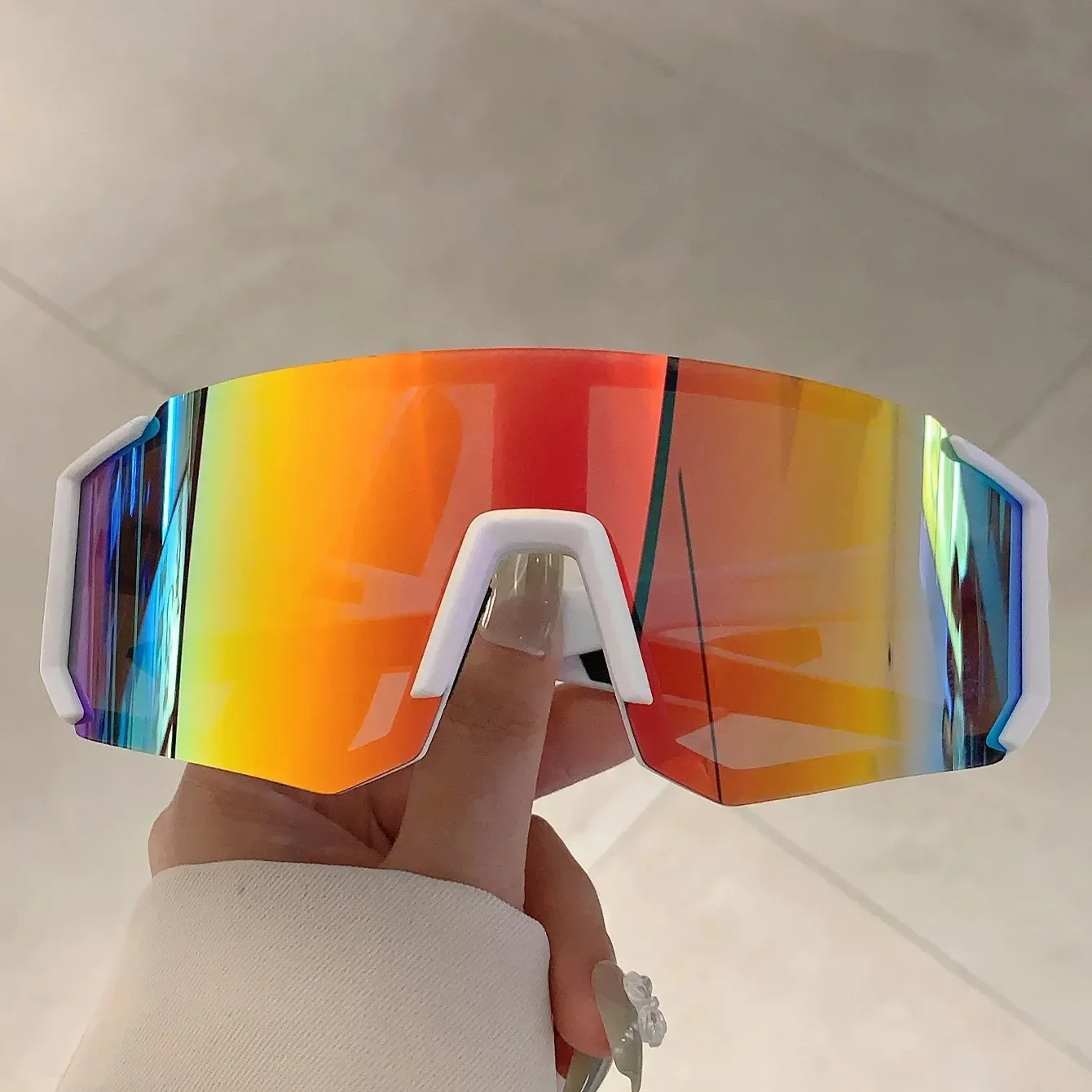 Outdoor Sports Sunglasses for Men Lightweight Oversized Male Shades Cycling Driving Fishing Fashion Mirror Sun Glasses Women - view 2