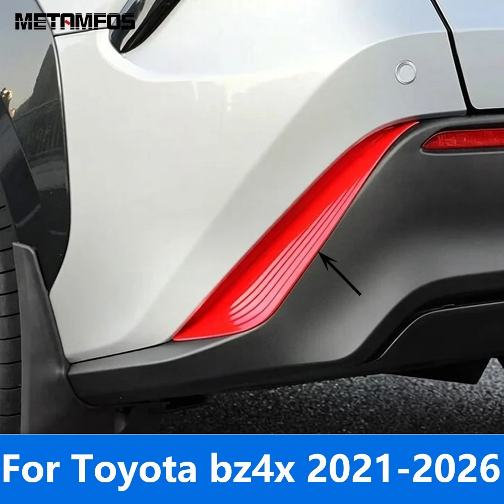 

Для Toyota bz4x 2021-2025 2026: карбоновый задний бампер-спойлер, ветровой нож, накладки на противотуманные фары, аксессуары для стайлинга автомобиля