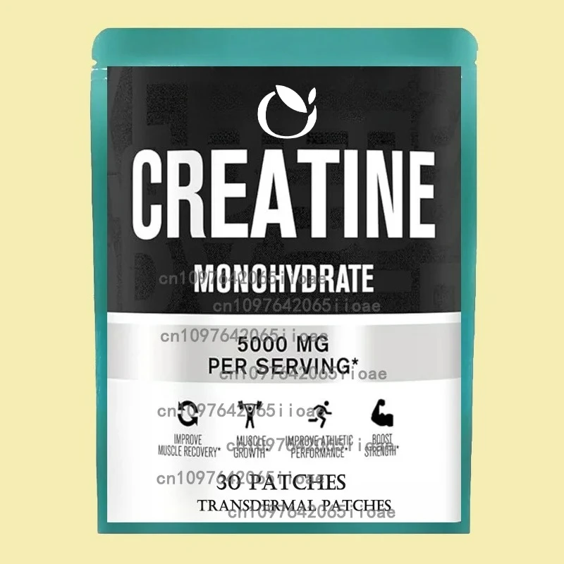

30 Patches Creatine Monohydrate Transdermal Patches Support Lean Muscle Growth, Recovery & and Enhance Athletic Performance