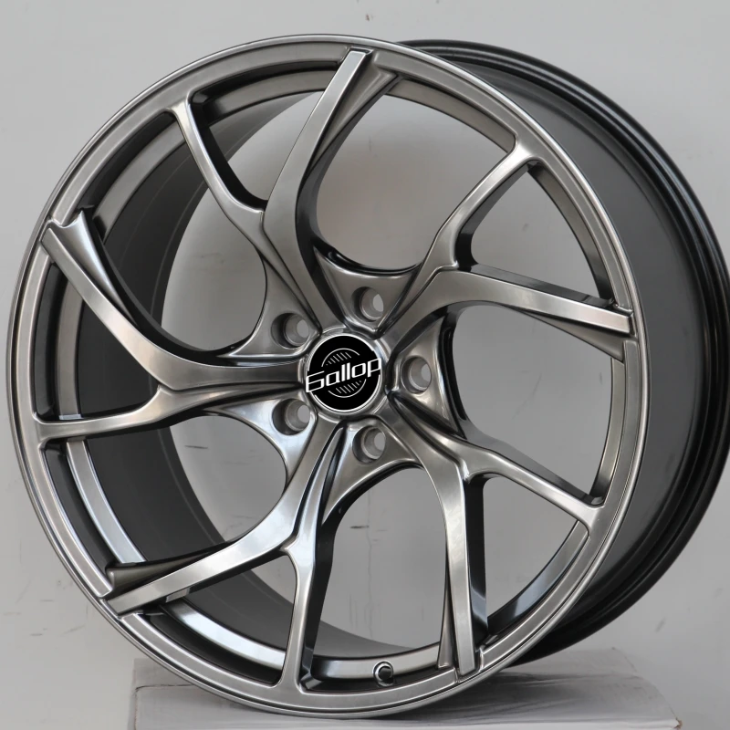 Gallop 18-20 Inch 30-45 New Aftermarket Passenger Car Wheels Aluminium Alloy 100-120mm CB67.1-73.1mm 30mm 100mm Black Finish
