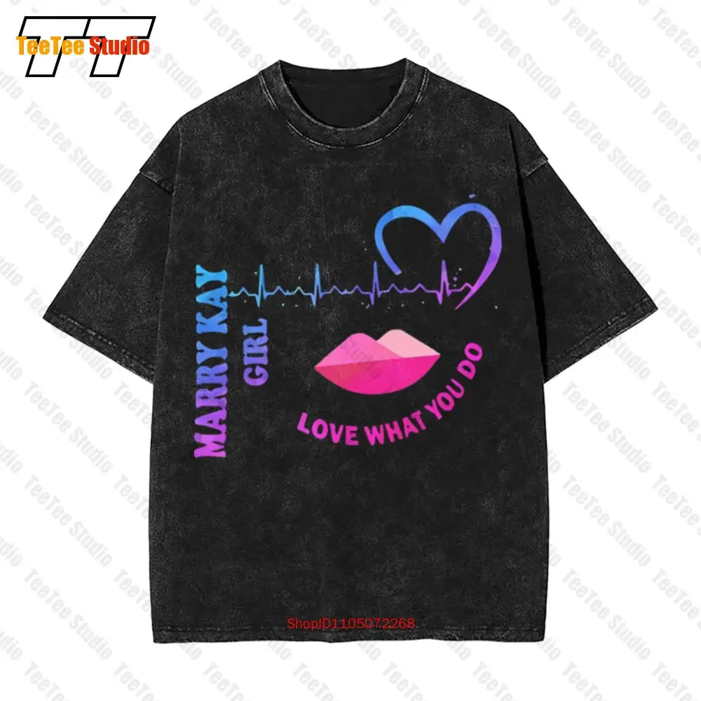 Mary Kay Girl Love What You Do Heartbeat Vintage Oversized T-Shirt Tee TQF2