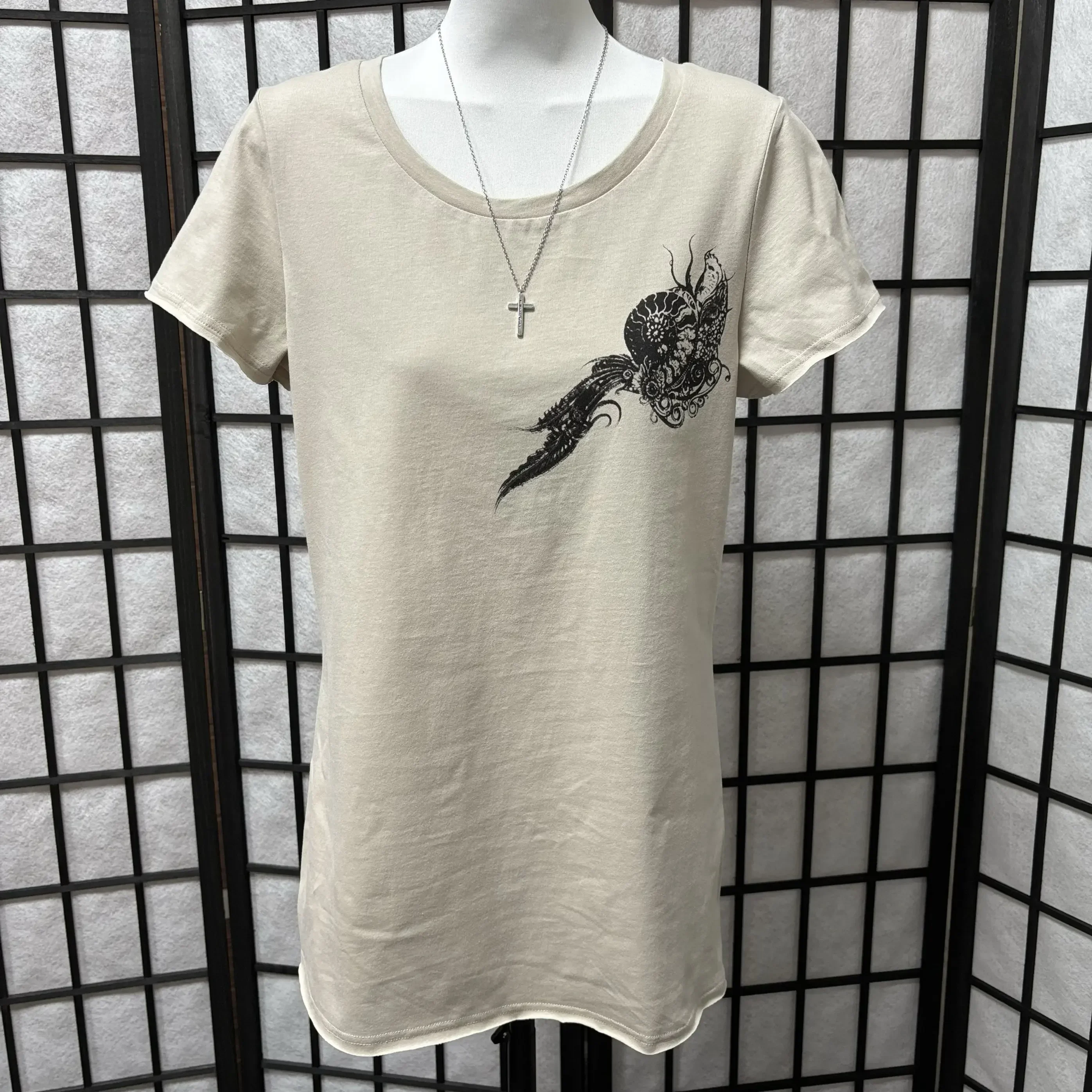 Ifsixwasnine Indian skeleton crew neck visual department y2K subculture short-sleeved T-shirt