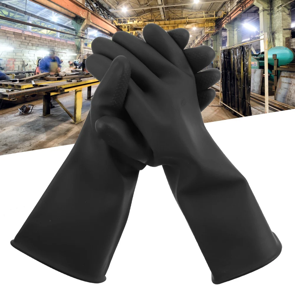 

ZK30 Chemical Protective Rubber Gloves Long Sleeve Acid and Alkali Resistance Insulation Equipment protective gloves