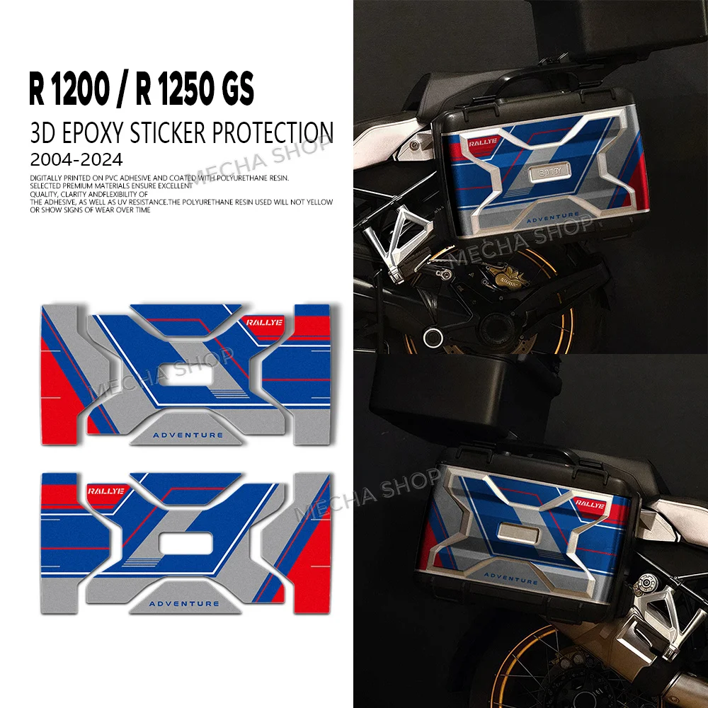 For R1200GS R 1250 GS Rallye R1250GS 2004-2024 Motorcycle Vario Case Sticker Side Panniers Boxes SuitCases Protector Decals