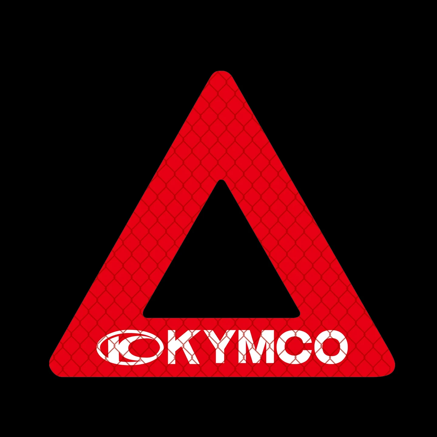 For KYMCO AK550 Agility 50 125 Skytown People S Strong Reflective Triangular Warning Stickers Motorcycle Moto Accessories Decals view 3