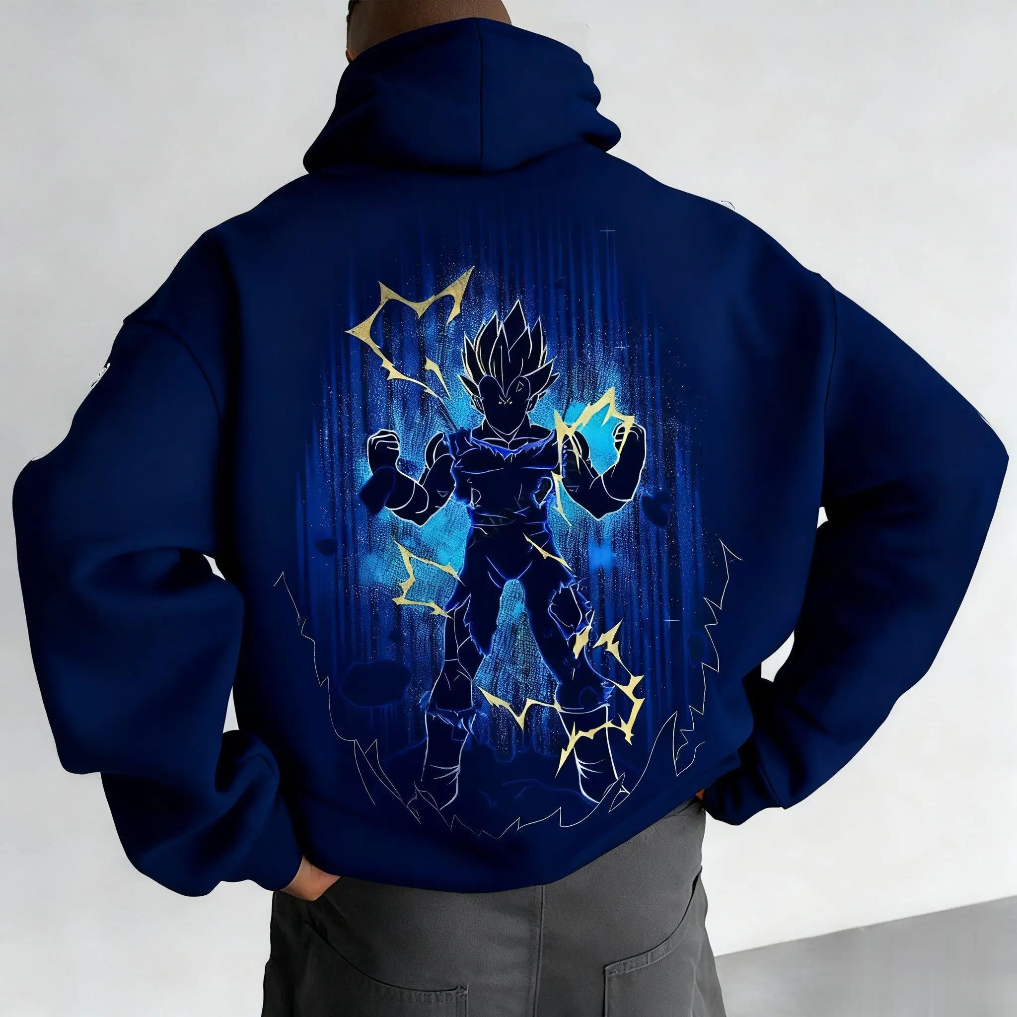 Unisex Oversized Dragon Ball Saiyan Anime Hoodie Women Men Casual Streetwear Pullover Sweatshirt Autumn Winter Trend Y2k Clothes