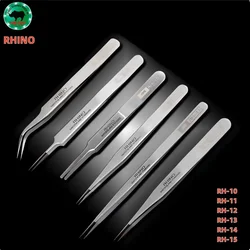Japan RHINO RH Series Tweezers High Precision Super Hard Sharp for Repairing Watches or Cell Phones Holding Small Objects