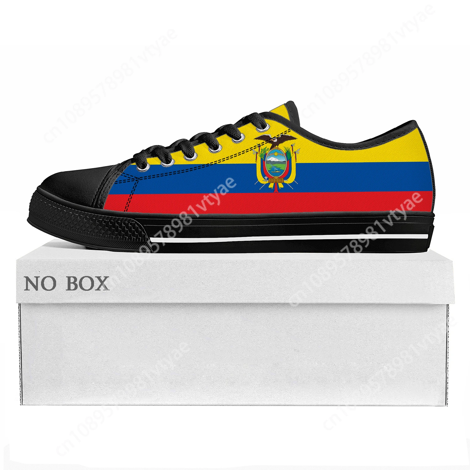 

Ecuador Flag Low Top High Quality Sneakers Mens Womens Teenager Canvas Sneaker Ecuador Prode Casual Couple Shoes Custom Shoe