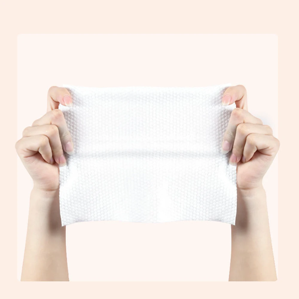 Disposable Cleansing Face Tissue Dry Wipes Makeup Remover Towel Soft Thicken Unscented Cotton Facial Tissue Rolling Paper