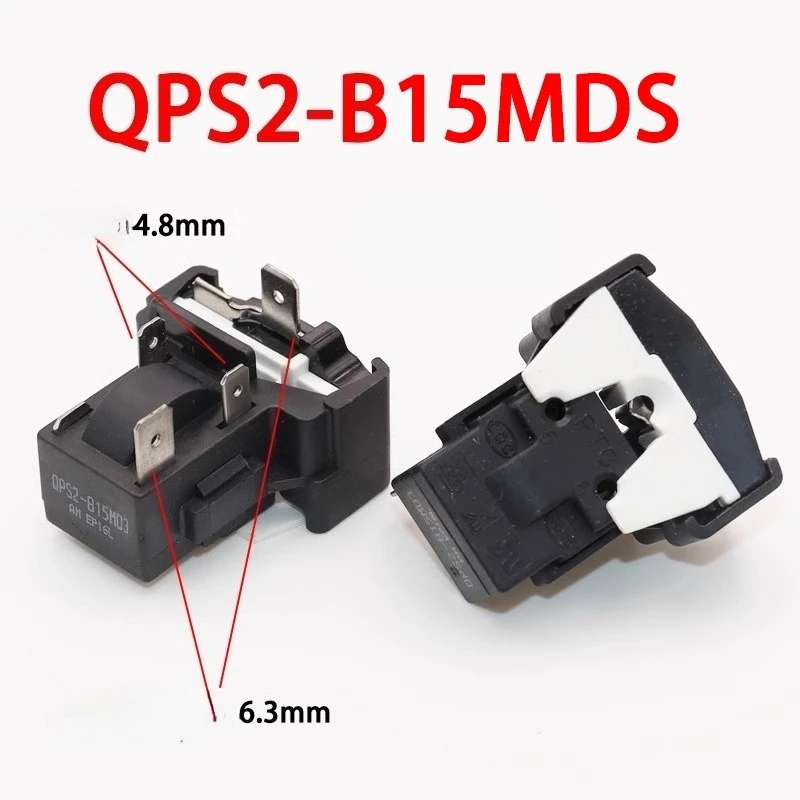 For Midea Haier refrigerator starter QPS2-B15MG1 MD3 compressor PTC butterfly overload protector
