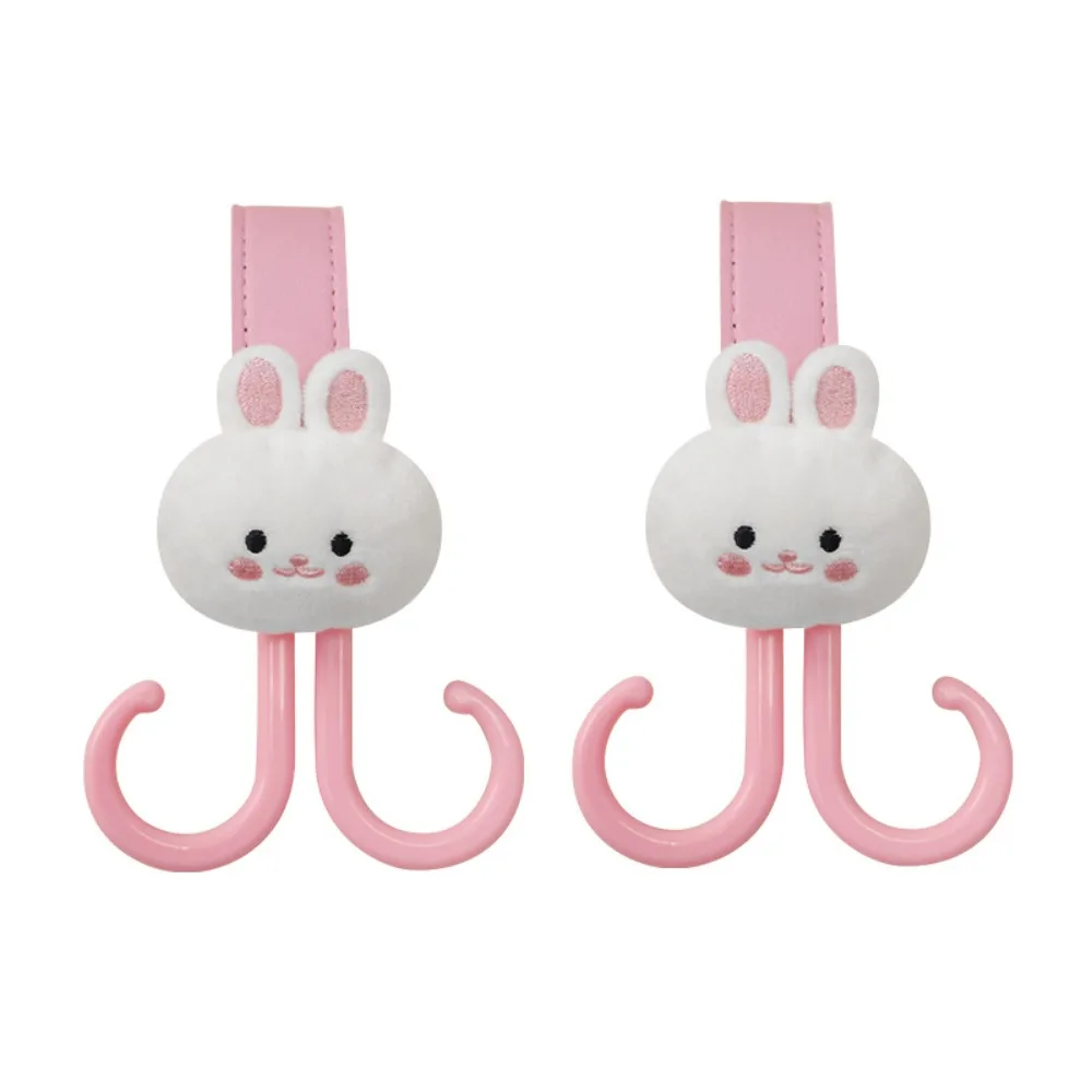 

Cartoon Bear Baby Stroller Hooks Double Hook Cart Organizer Hanging Hook Cartoon Rabbit Stroller Accessories Cartoon